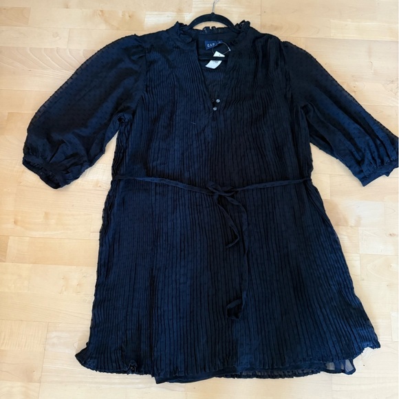GAP Swiss Dot Pleated Dress Sz L NWT $80 MSRP - Picture 3 of 7